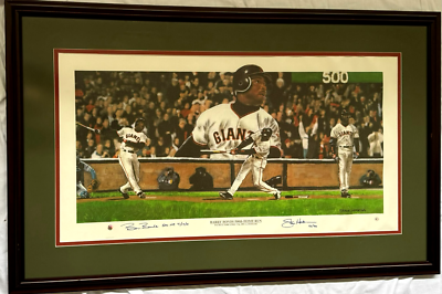 Barry Bonds アートフレーム #49/100 BARRY BONDS SIGNED 500 HOME RUN FRAMED LITHOGRAPH | eBay