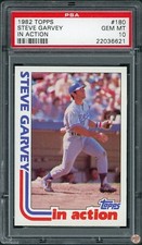 1982 TOPPS IN ACTION STEVE GARVEY #180 PSA 10 POP 70 (621)
