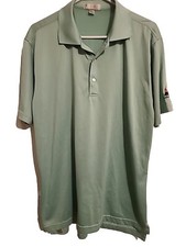 Peter Millar Summer Comfort Mens Size Large Green Golf Polo Shirt