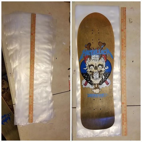 8 NEW Blue Mass Polyethylene Skateboard Deck Storage 4 MIL Poly Bags 12