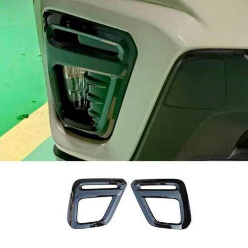 Black Front Fog Light Cover Fog Lamp Frame Trim For Jeep Grand Cherokee 2018-21 - Foto 3
