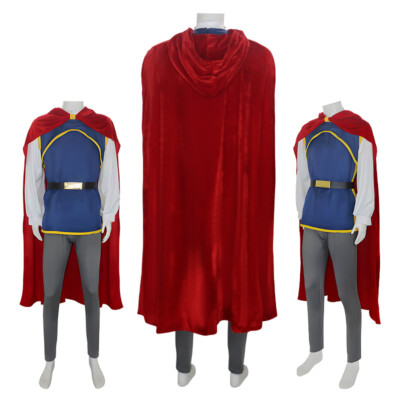 Cosplay Snow White Prinz Charming Kostüm Halloween Karneval Anzüge Herren Outfit