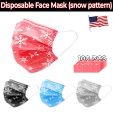 100pcs Face Mask Disposable Surgical Non-Medical Fancy Patterns for Adults Kids