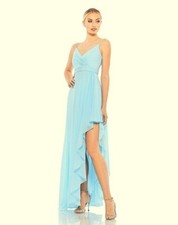 Ieena Mac Duggal Powder Blue Sweetheart Sleeveless High-Low Dress Size 8 $238