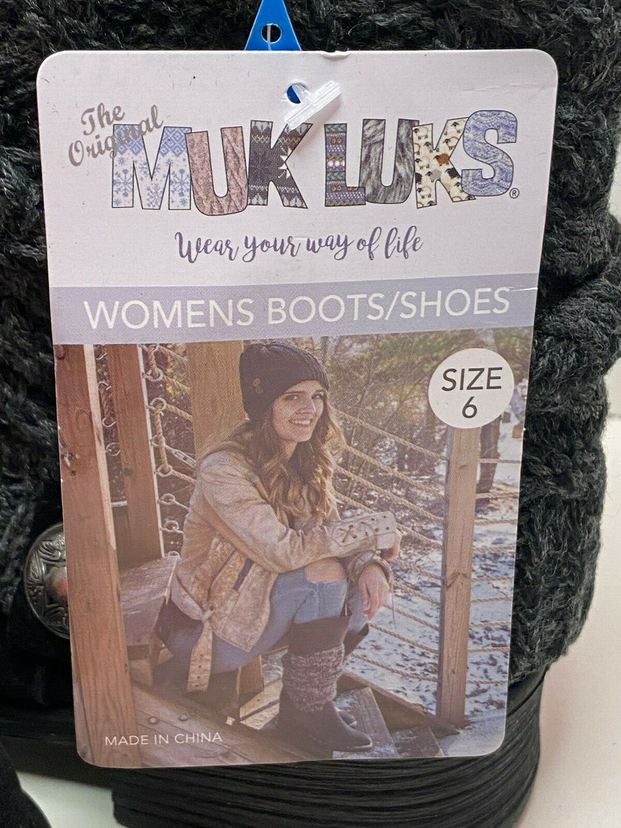 New Muk Luks Women's Pattrice Fashion Winter ankle Boots Black