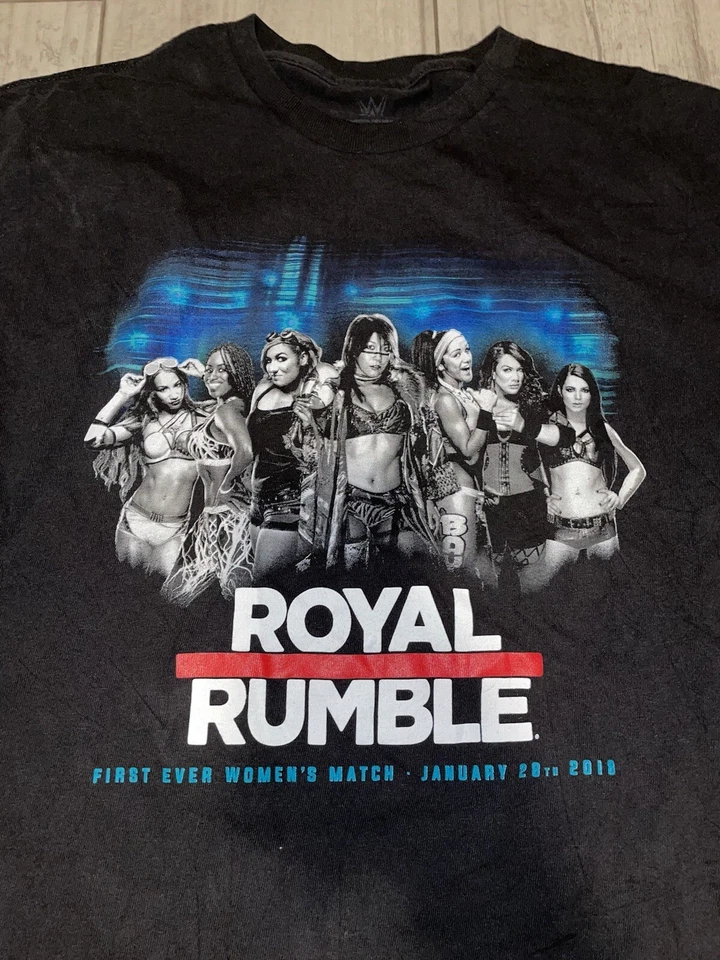 WWE Mujeres Royal Rumble Primer Evento 2011 Talla L *Usado* Negro Foto 2 de 4