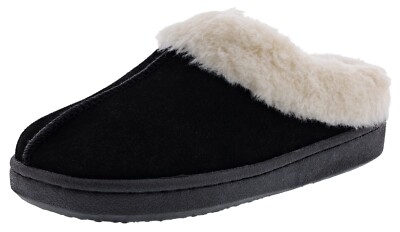 CLARKS Indoor Outdoor Suede Leather Fur Amazon.com | Clarks Indoor and Outdoor Grey Slipper Cozy  main image 4