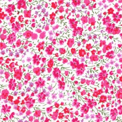 Liberty Fabric Phoebe Remnant 18ins x 10ins Tana Lawn Patchwork Craft Pink