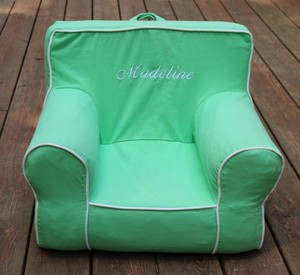 Pottery Barn Kids Mint Green Piping My First Anywhere Chair W