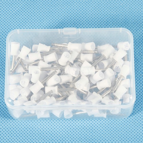 1000 Dental Tooth Polish Polishing Latch Prophy Cup Brush Webbed  Rubber - Foto 4 di 10