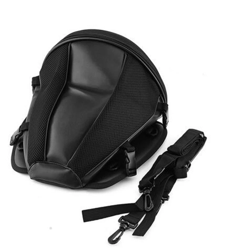 Motorcycle Sport Tail Back Bag Seat Carry Bag Luggage Saddlebag Waterproof Black - Image 3 of 4