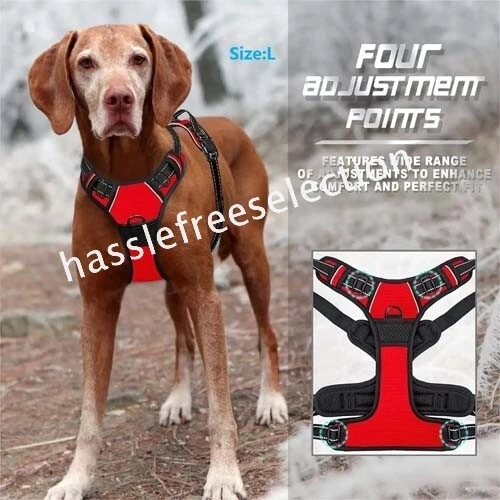 Adjustable No-pull Outdoor Harness Vest S-XL Front Range Mesh Puppy Dog Pet - image 2 of 4