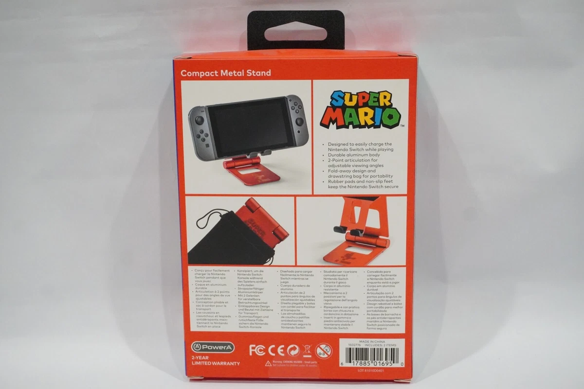 PowerA Compact Metal Stand for Nintendo Switch Super Mario Edition