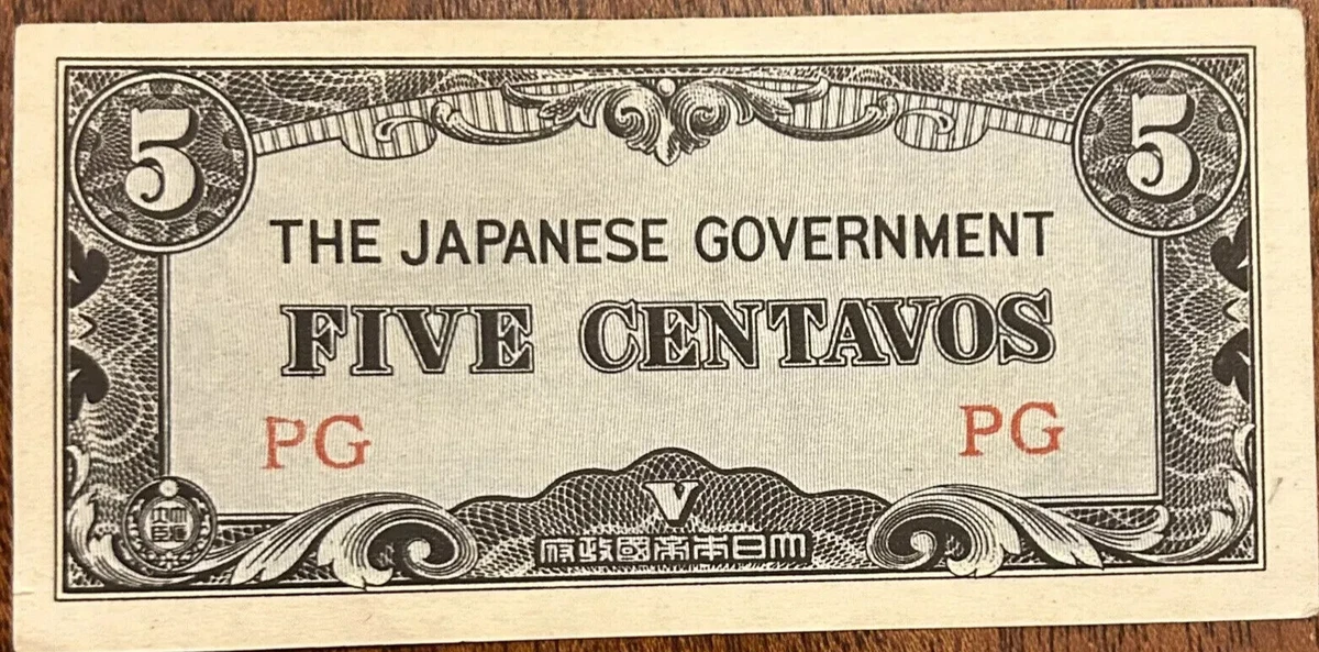 Japanese 5 Centavos Indiana Japanese PAPER Money for sale | eBay