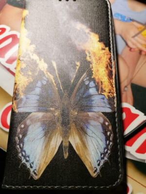 Handyhülle Huawei P3 lite,schw mit  Schmetterling