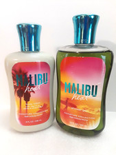 Bath Body Works Malibu Heat Lotion 8oz Shower Gel / Wash 10oz Rare Set New