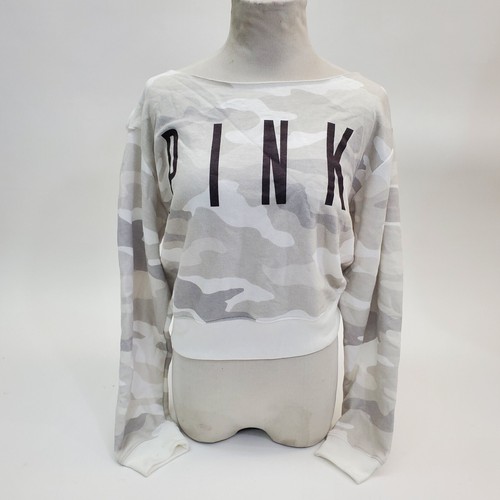 Sweat Victoria's Secret PINK - Love Pink Aztec Geo - Couleur Corail - Neuf Avec étiquettes
