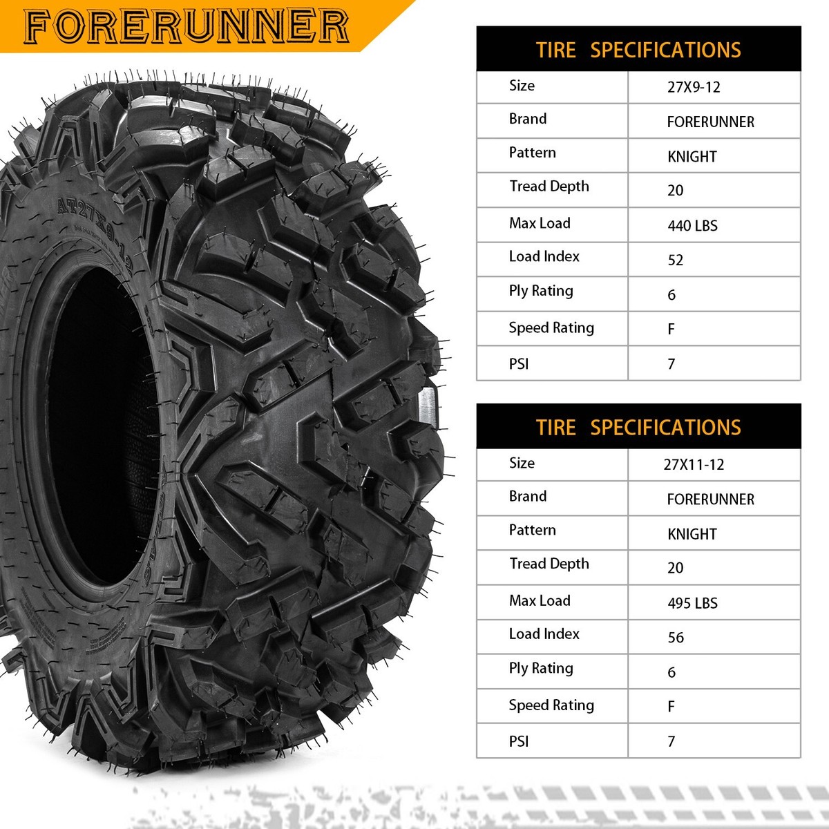 ヤス90 Amazon.com: AutoForever Complete Set of 4 ATV UTV Tires 27x9