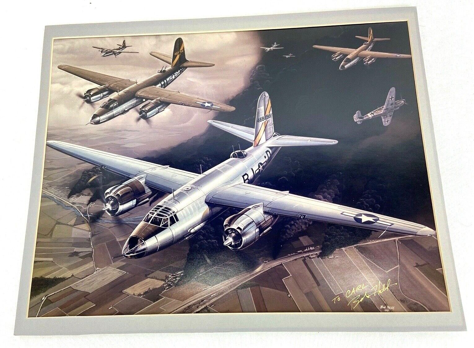 1987 Bob Hill WWII B-26 Marauder Signed Print
