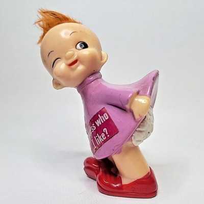 Vintage Its The Berries Girl Figure Orange Hair Hong Kong Kitsch 1970 Who I Like