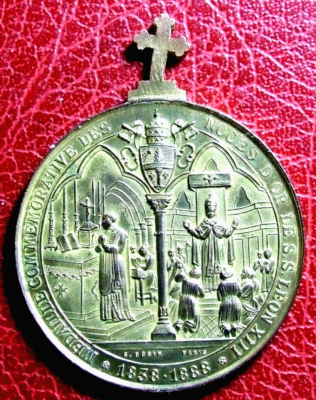 レオ13世記念　教皇ピオ XIII 1888年製 VATICAN PAPE POPE PIUS LEO XIII PONT. MAX ROMA 1838-1888 medal by