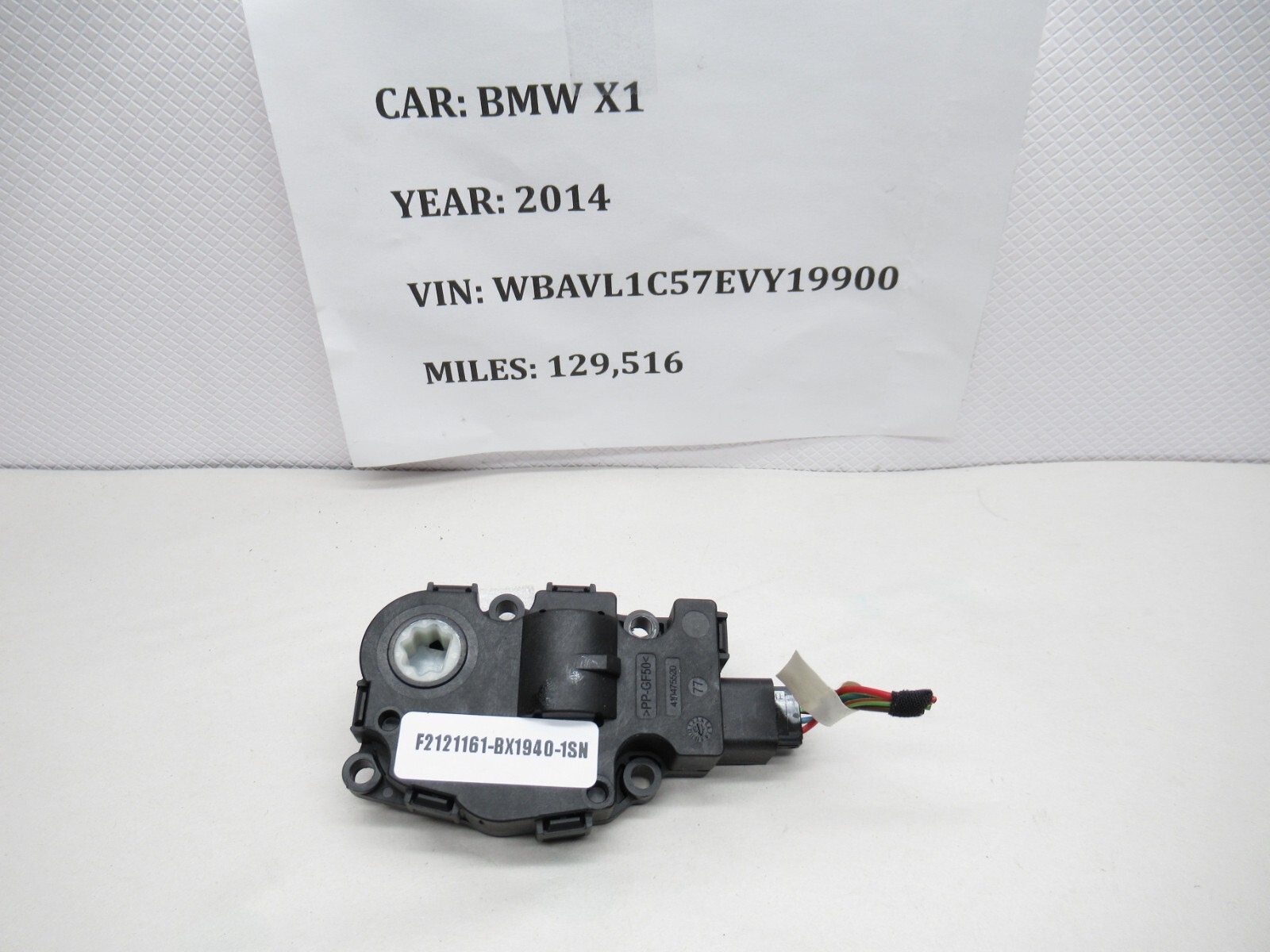 20132015 BMW X1 Heater Control Flap/Actuator EFB431 OEM eBay