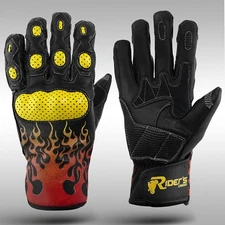 Motorbike Gloves Motorcycle Gloves Leather Riders Creed Protection RC Navigator2