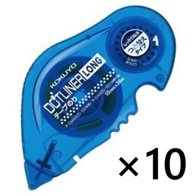 Kokuyo Dot Liner Long Refill Tape Glue 10 PCS TA-D4400-10 from Japan