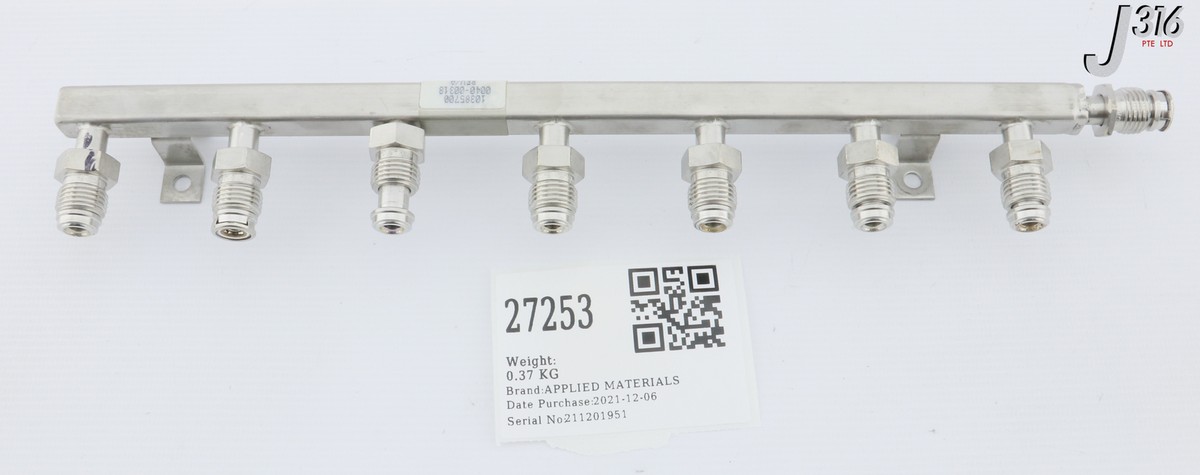 オーダーの写真。 27253 APPLIED MATERIALS MANIFOLD WELDMENT GAS M 0040-00318 | eBay