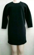 EVERLANE BLACK SCUBA Long Sleeve Dress Sz XS (Actual Sz XS-S) NWOT.Rare sold out