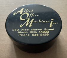 Vintage OLYMPIA ADLER FACIT Black Plastic Typewriter Ribbon Case Akron OH #14 thumbnail