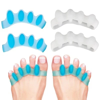 EZ COZY 4 Pack Toe Separators for Bunion Toe Spreader Bunion Corrector Stretcher