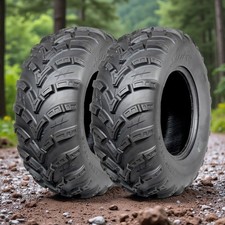 2-Pack 25x10-12 ATV Tires 6PR 25x10x12 Rear UTV Tire Mud All Terrain Heavy Duty