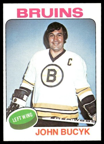 John Bucyk 1975-76 Topps #9 casi nuevo+ - Imagen 1 de 2
