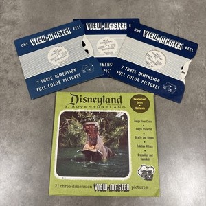 Vintage View Master Disneyland Adventureland 1956, 3 Reel Set, 853-A-B-C
