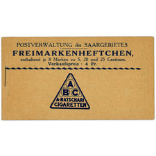 BRIEFMARKENHEFT SAARLAND NR. C84 NEU ** SIGNIERT EXPERTE BEI BRAUN WERT 3150 ...