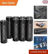 High-Capacity 2800mAh NiMH AA Rechargeable Batteries - 8 Pack, Long-lasting 2.37 per battery