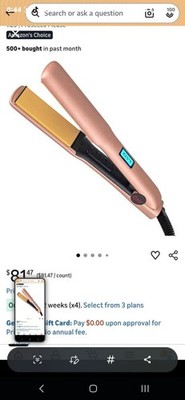 CHI Original Digital 1.25 in Ceramic Flat Iron - Rose Gold - Open Box New