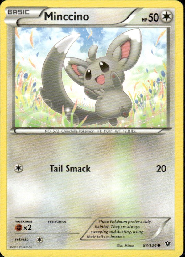 MINCCINO 87/124 FATES COLLIDE COMMON POKEMON MIZUE