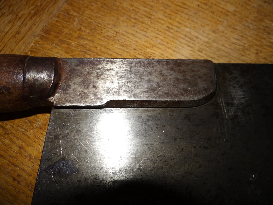 Belle Ancienne Feuille Couperet Hachoir de Boucher en Acier La Parfaite N°2 - Photo 4/4