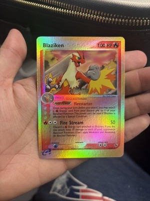 Pokemon Blaziken EX Ruby & Sapphire Reverse Holo 3/109 vintage TCG