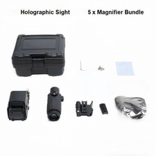 558 Holographic Red/Gre Dot G45 5X Sight Magnifier Picatinny QD Mount 20mm Rail