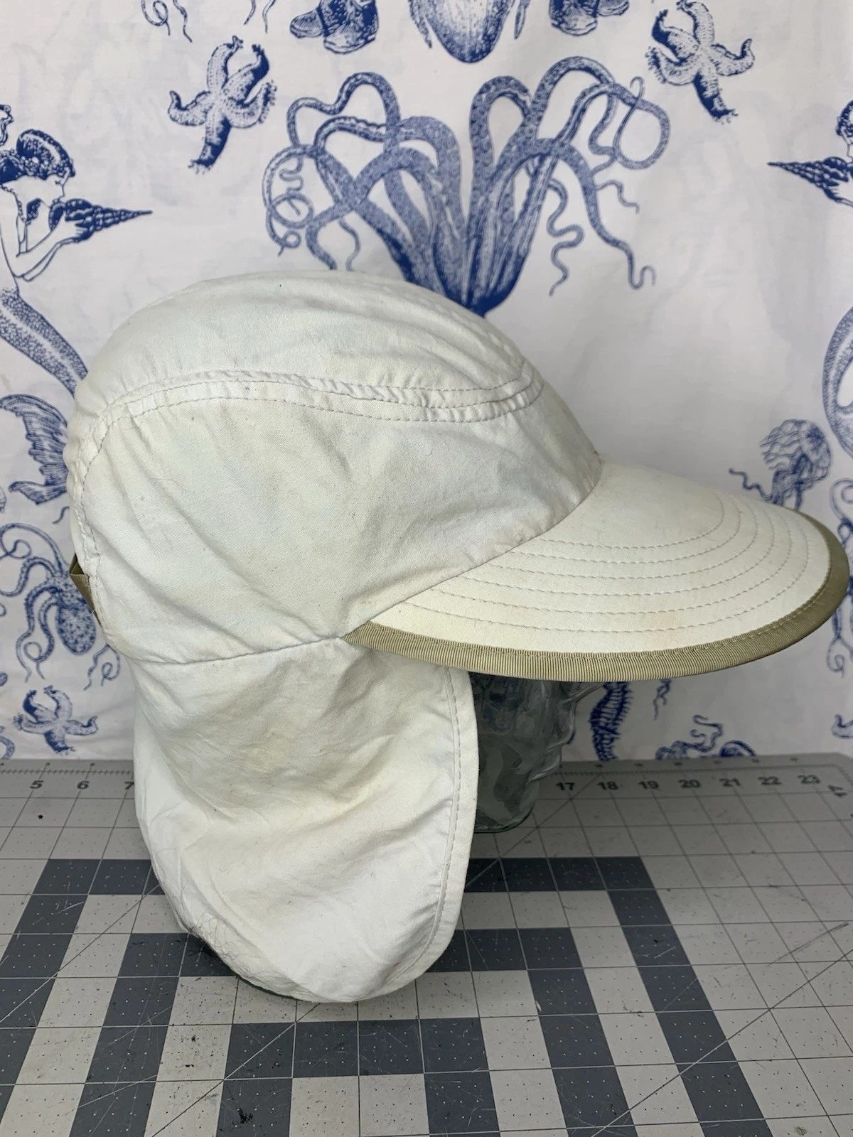 Vintage Patagonia Bimini Long Duck Bill Sun Hat Cap Made in USA Strapback