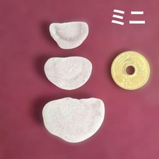 Genuine Sea Glass from Japan Surf-Tumbled Beach Glass White Bottle Bottom Small