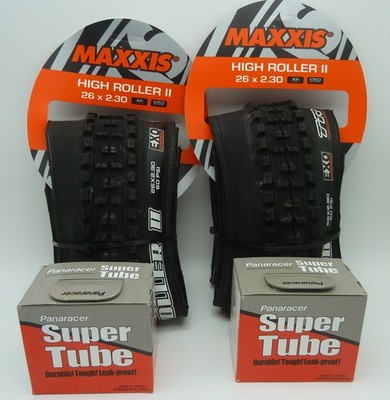 =MAXXIS=HIGH ROLLER II=26 x 2.30=2 FALTREIFEN + 2 SCHLÄUCHE PANARACER=MTB REIFEN