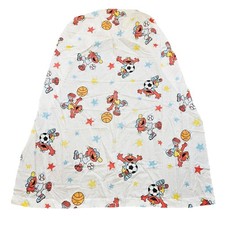Vtg Elmo Sports Crib Toddler Sheet Fitted White Multi 90s Soccer Basketball