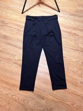 Alice + Olivia Employed Wool Black Pants Trousers With Belt Women's Size 4 W29