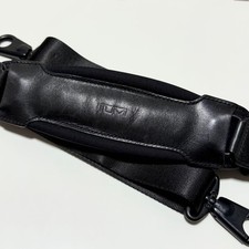 Tumi Leather/NYLON Shoulder Bag Black 2way Strap Cushion Used