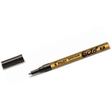 PILOT Permanent-Marker SUPER COLOR GOLD, feine Spitze, gold 2 bis 48x SPARE 61%