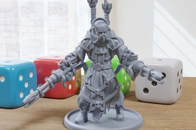 Etheum Mage - 3D Printed Proxy Minifigure For Sci-Fi Miniature Tabletop Games
